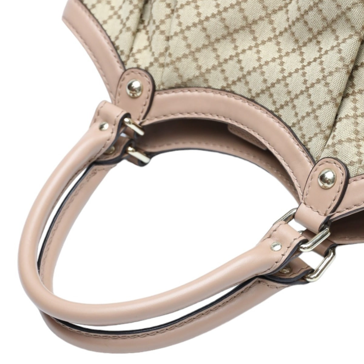 handles Gucci Sukey Diamante Canvas medium Tote Neutral Beige