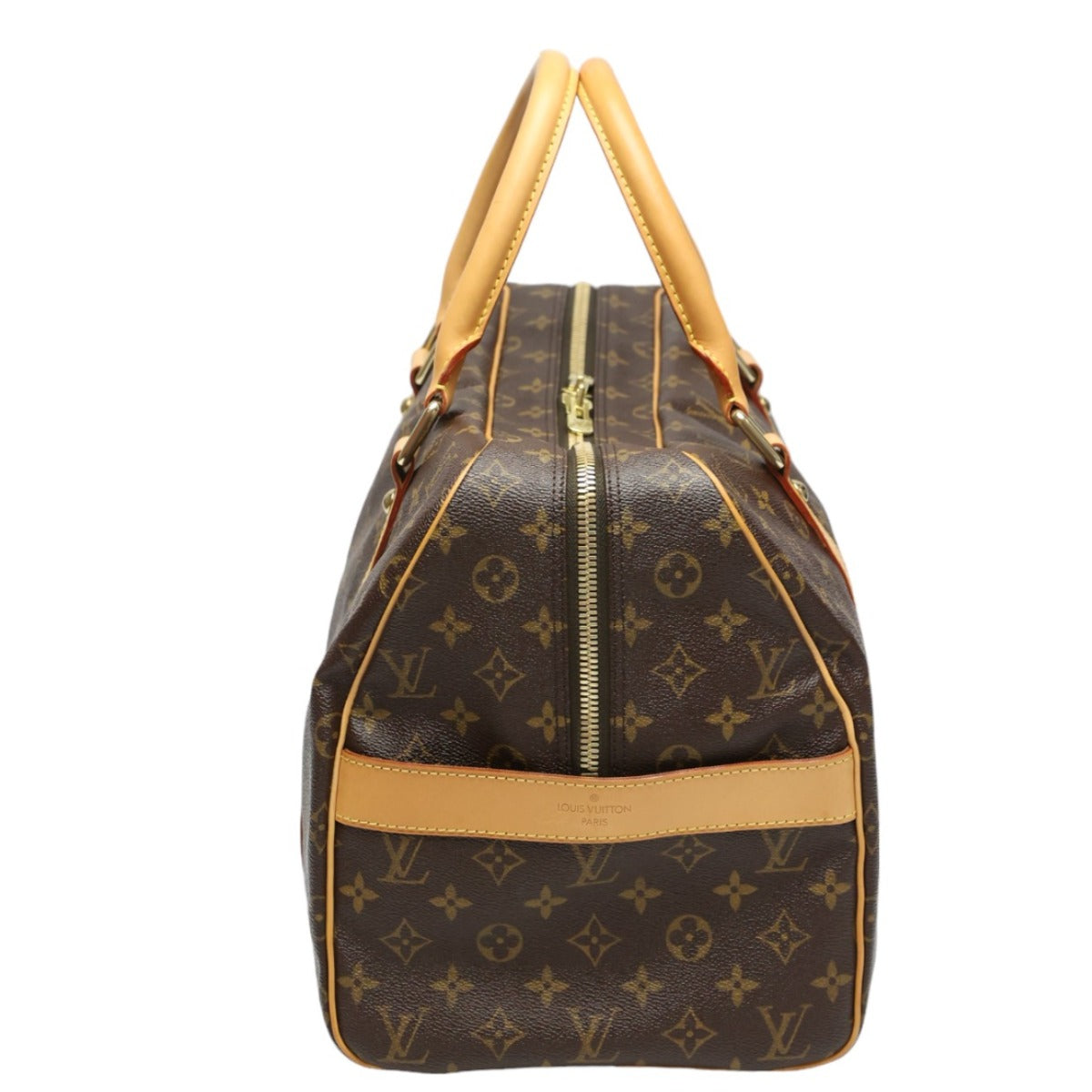 side Louis Vuitton Boston Duffel Monogram Carryall 