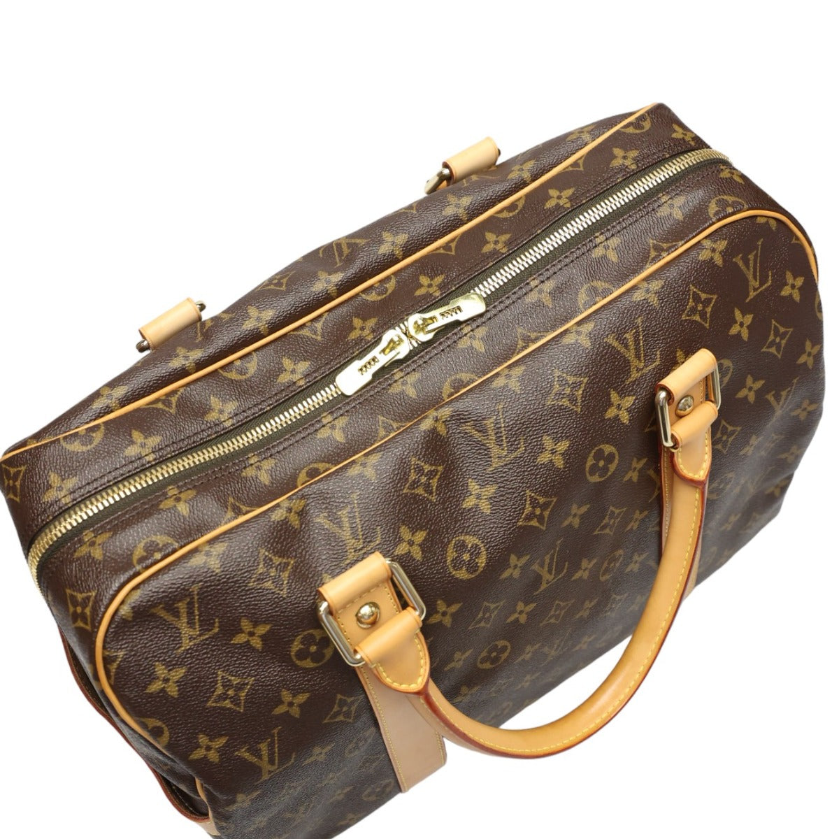 top zipper Louis Vuitton Boston Duffel Monogram Carryall 