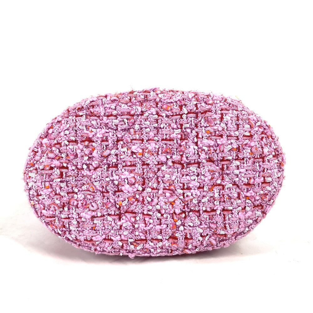 Pink textured object on a white background