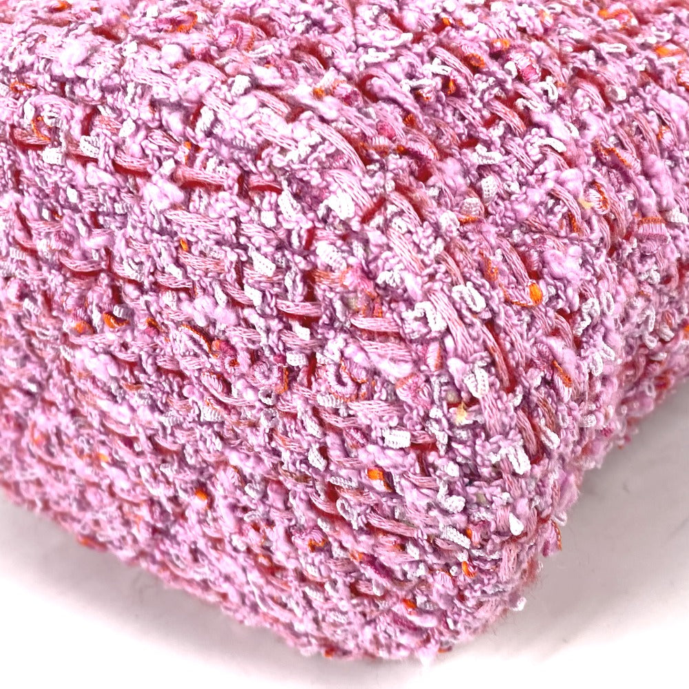 Close-up of a pink textured object on a white background
