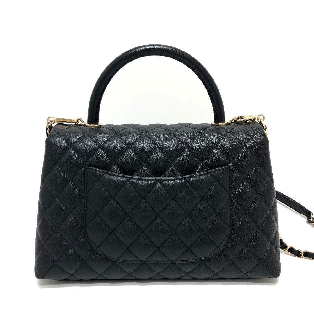 Chanel Handbag Caviar Matelasse Coco Handle 29 Black