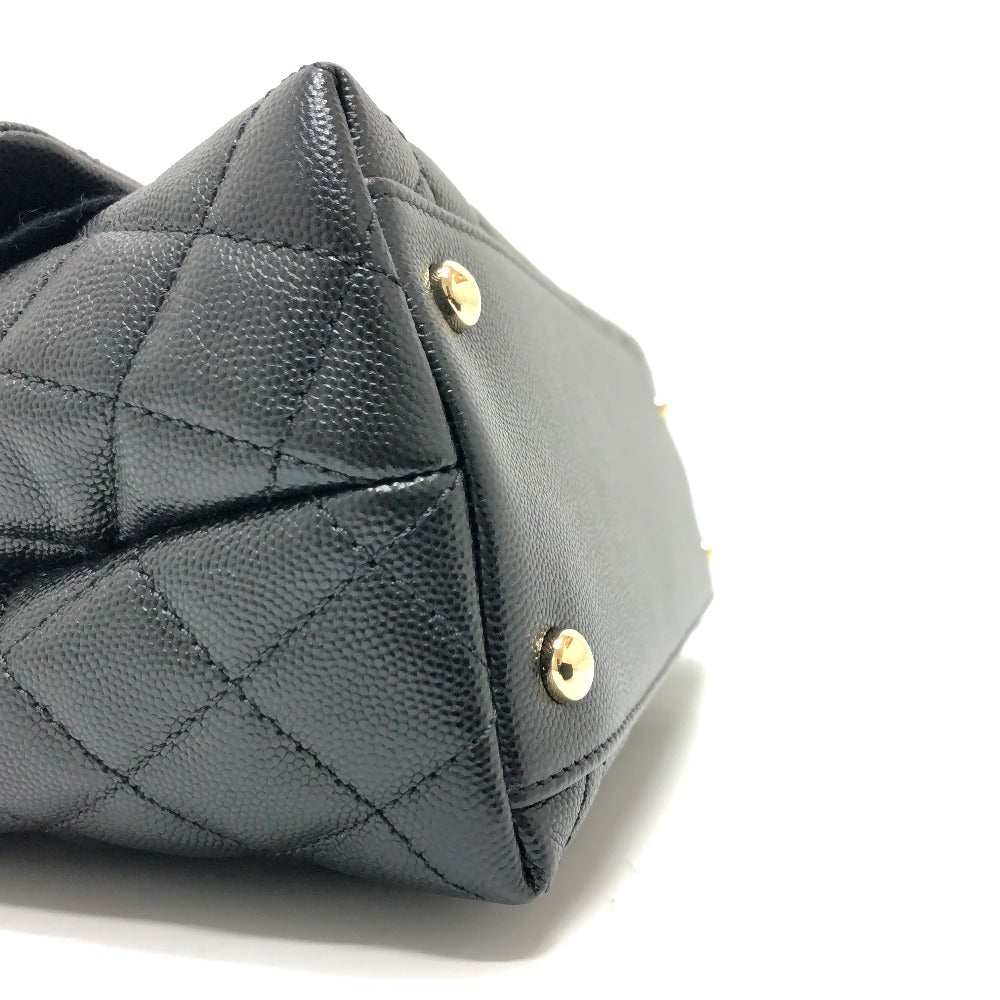 Chanel Handbag Caviar Matelasse Coco Handle 29 Black