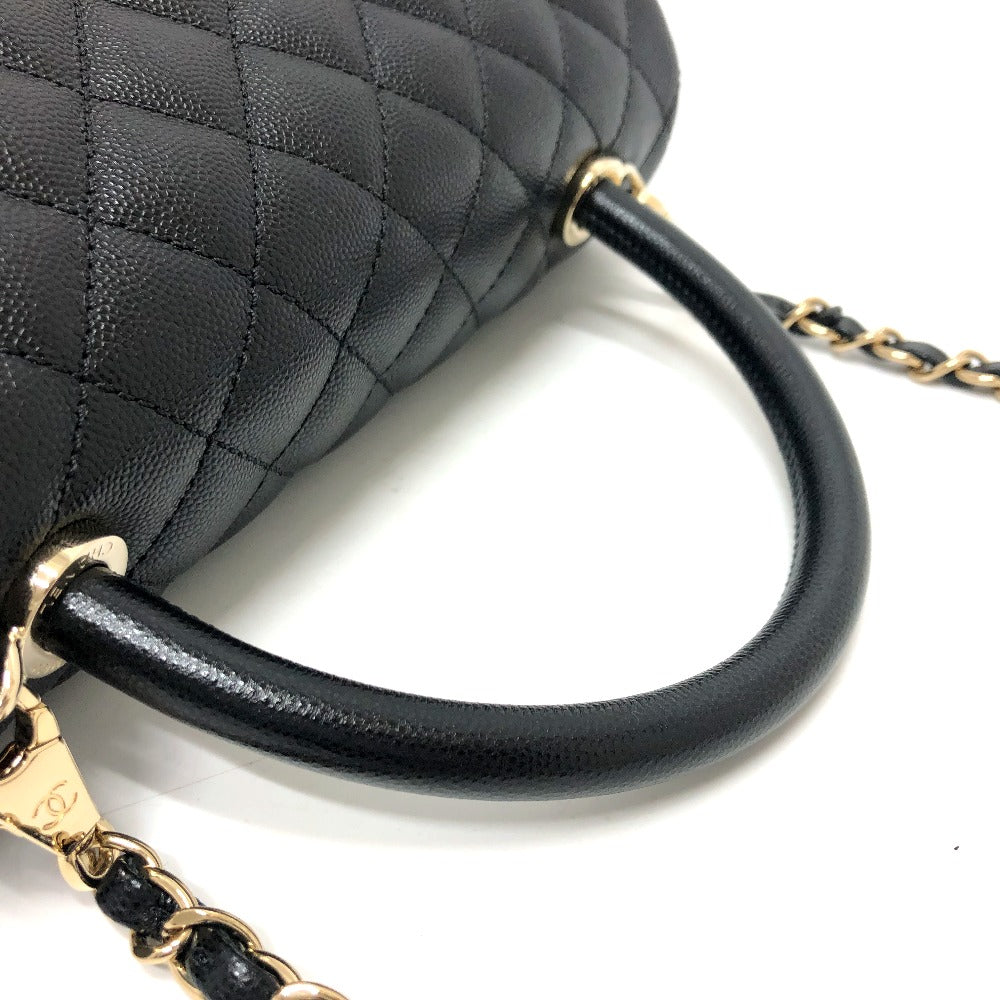 Chanel Handbag Caviar Matelasse Coco Handle 29 Black