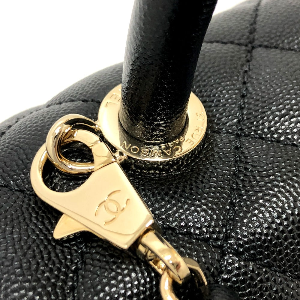 Chanel Handbag Caviar Matelasse Coco Handle 29 Black