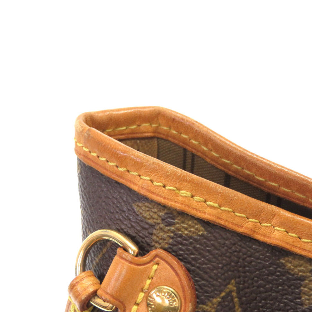 edge Louis Vuitton Brown Canvas Monogram Neverfull PM