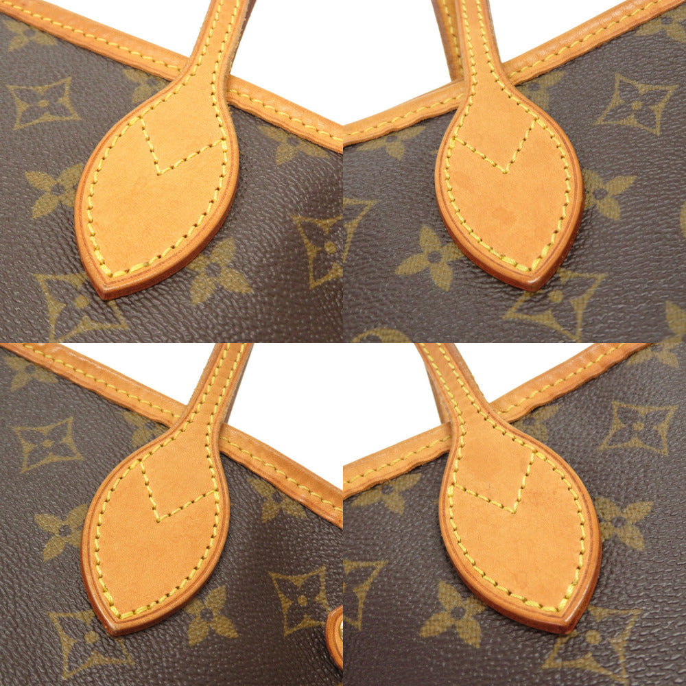 straps Louis Vuitton Brown Canvas Monogram Neverfull PM
