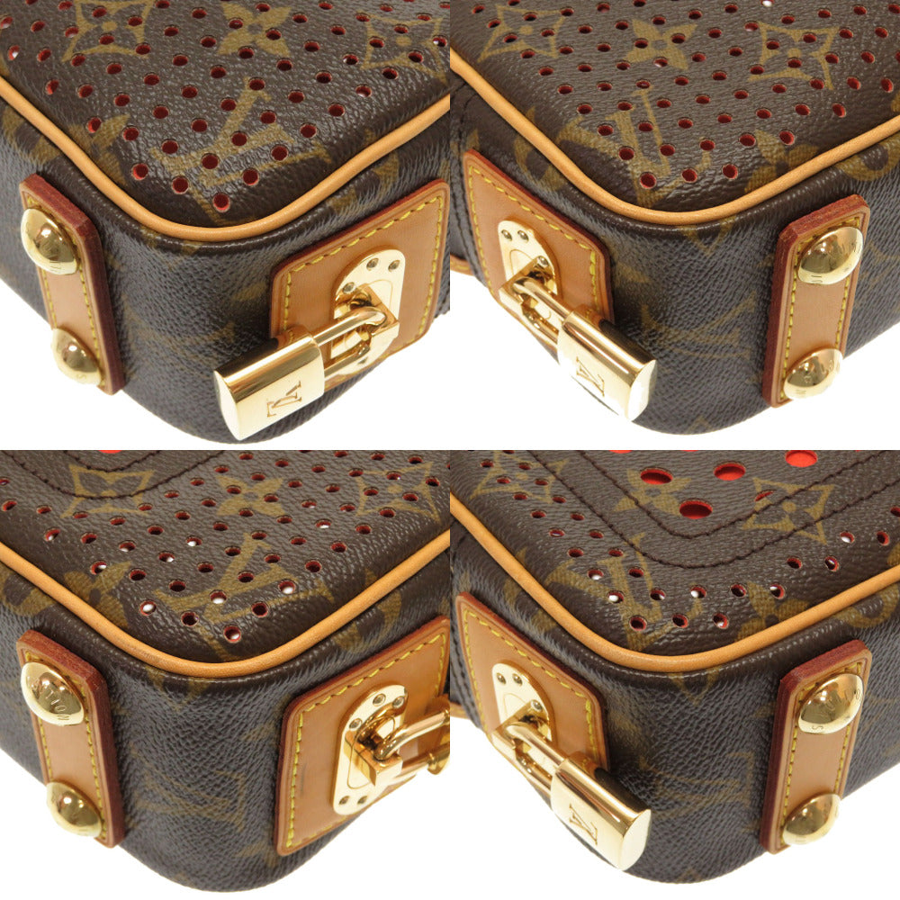 corners Louis Vuitton Perforated Monogram Mini Trocadero Orange