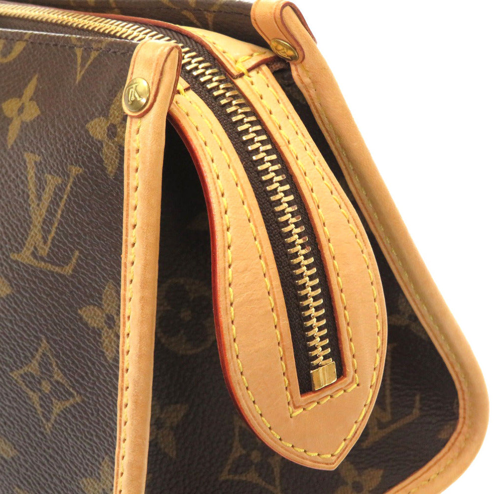 edge Louis Vuitton Brown Canvas Monogram Popincourt