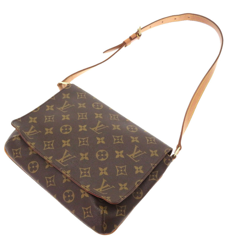 front Louis Vuitton Monogram Musette Tango Shoulder Bag