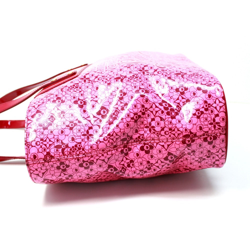 side Louis Vuitton Cosmic Blossom PM Tote Rose