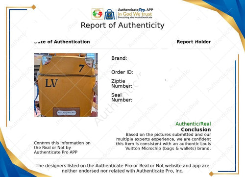 certificate of authenticity
