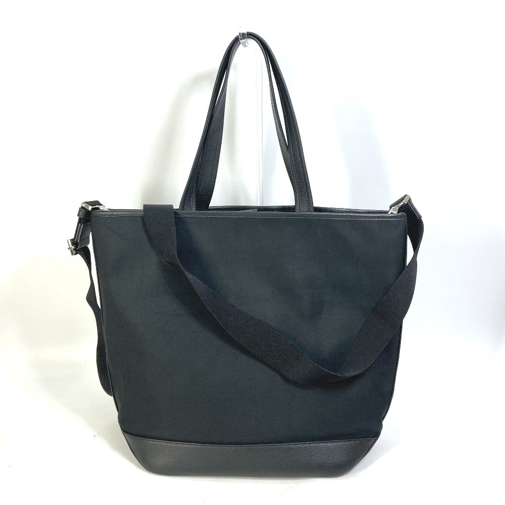 back Christian Dior X KAWS Nylon and Calfskin Logo Bee Tote Black