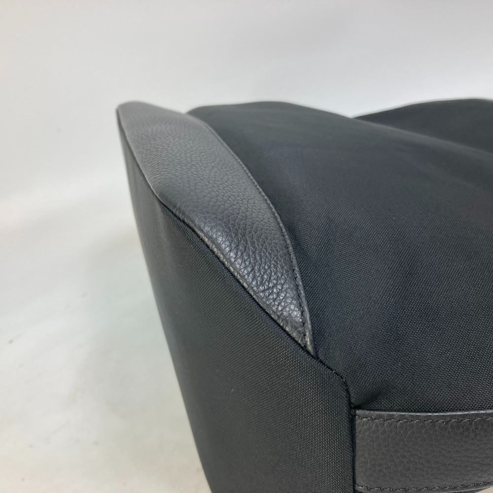 leather Christian Dior X KAWS Nylon and Calfskin Logo Bee Tote Black