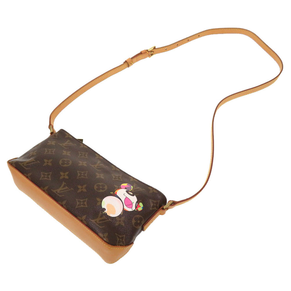 strap Louis Vuitton Brown Canvas Monogram Panda Trotteur Crossbody