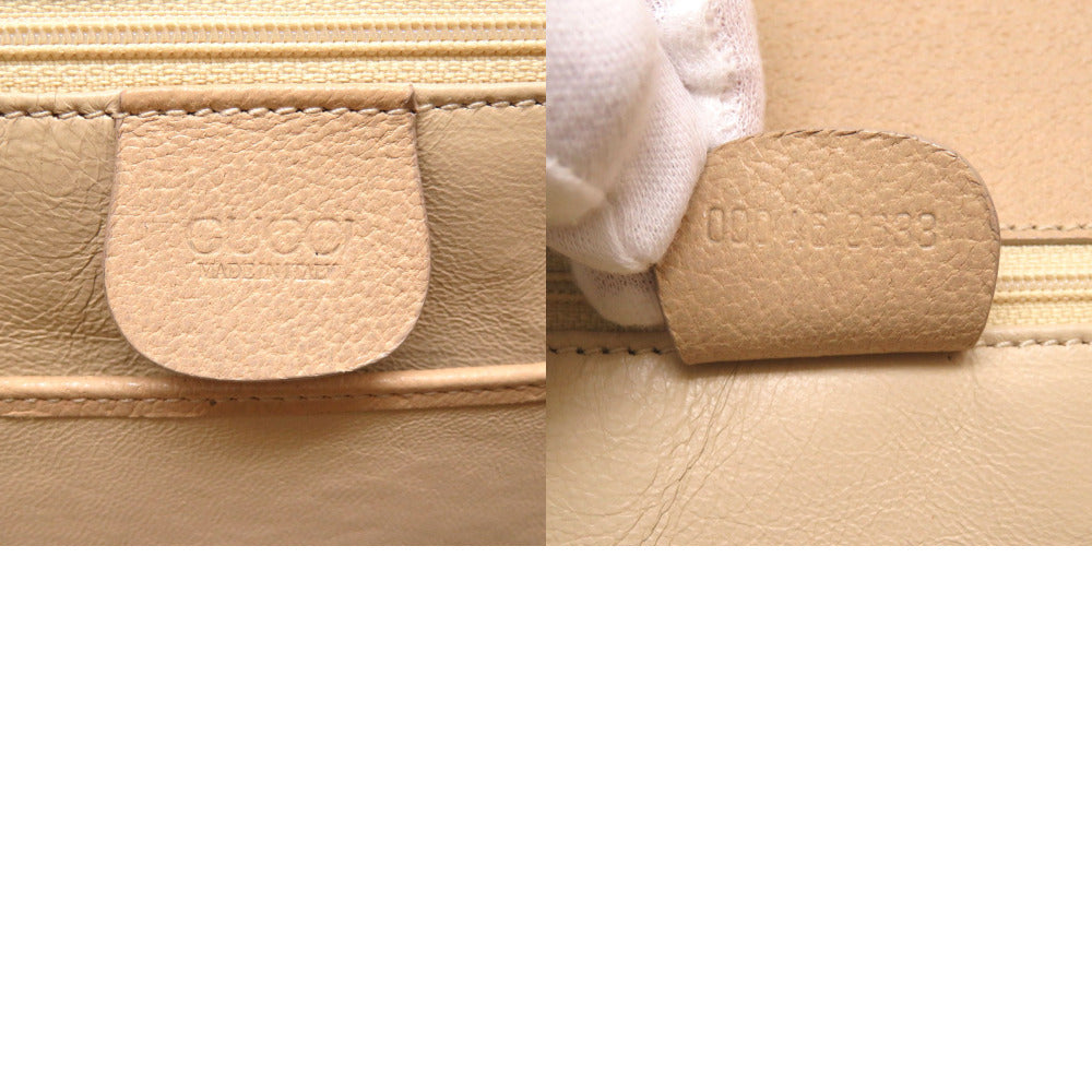 stamp Gucci Shangai Calfskin Classic Bamboo Small Tan