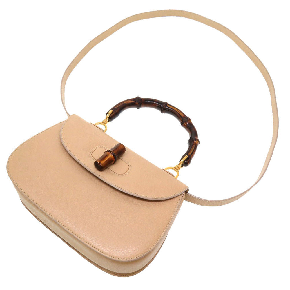 strap Gucci Shangai Calfskin Classic Bamboo Small Tan
