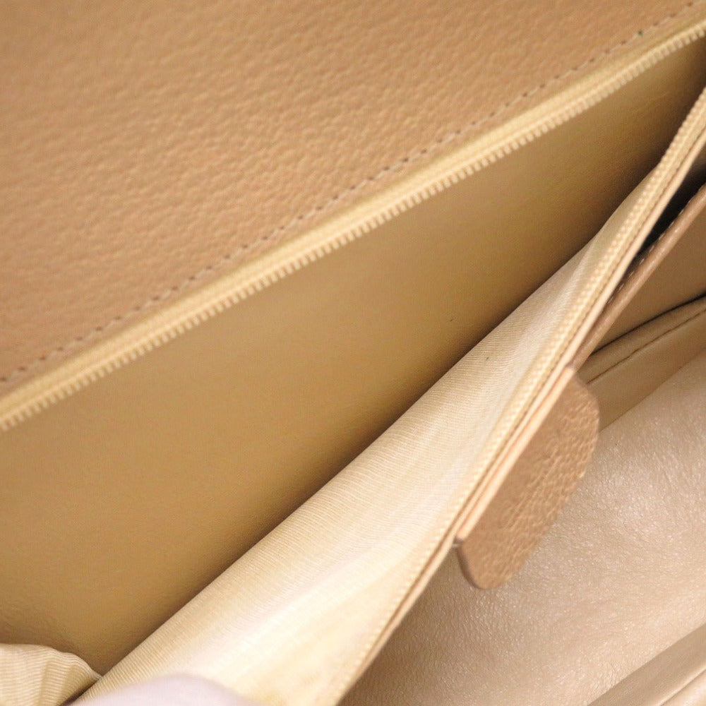 interior pocket Gucci Shangai Calfskin Classic Bamboo Small Tan