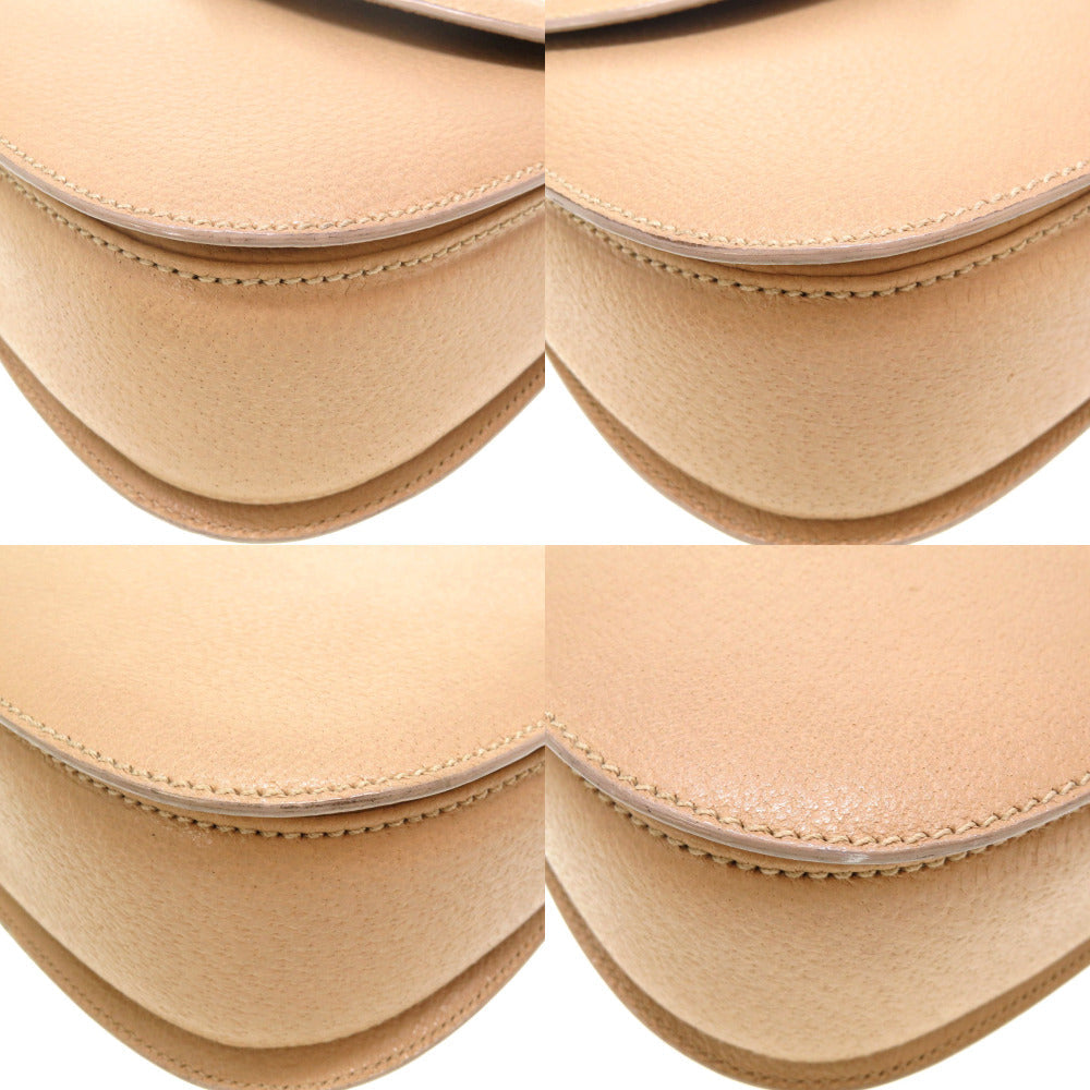 corners Gucci Shangai Calfskin Classic Bamboo Small Tan