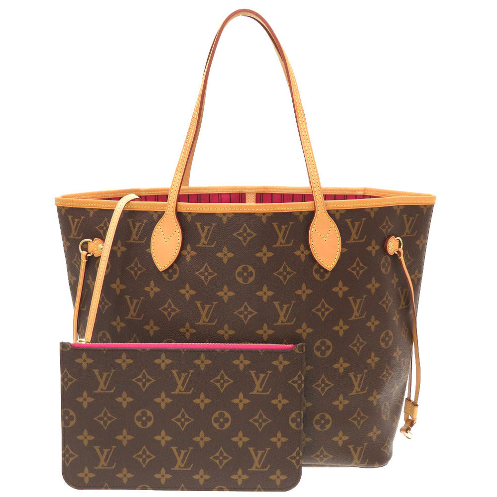 Louis Vuitton Brown Canvas Monogram Neverfull Pivoine MM with pouch
