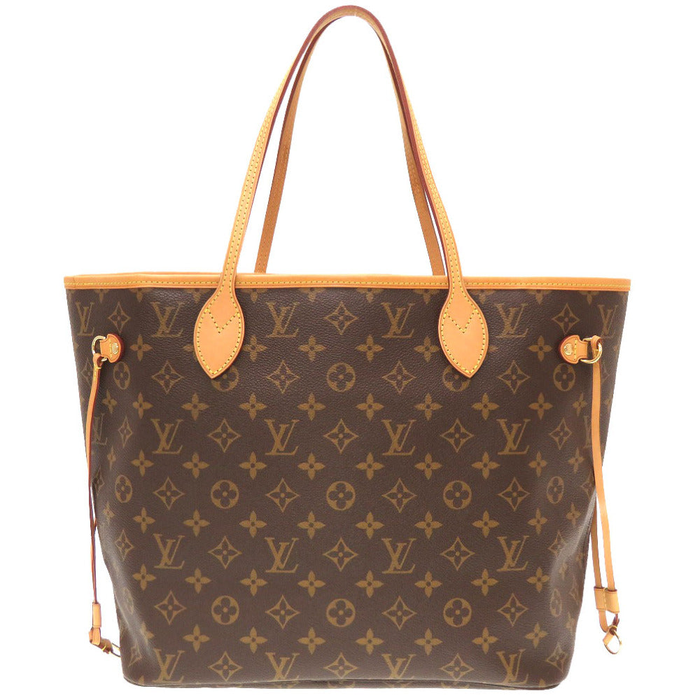 back Louis Vuitton Brown Canvas Monogram Neverfull Pivoine MM with pouch