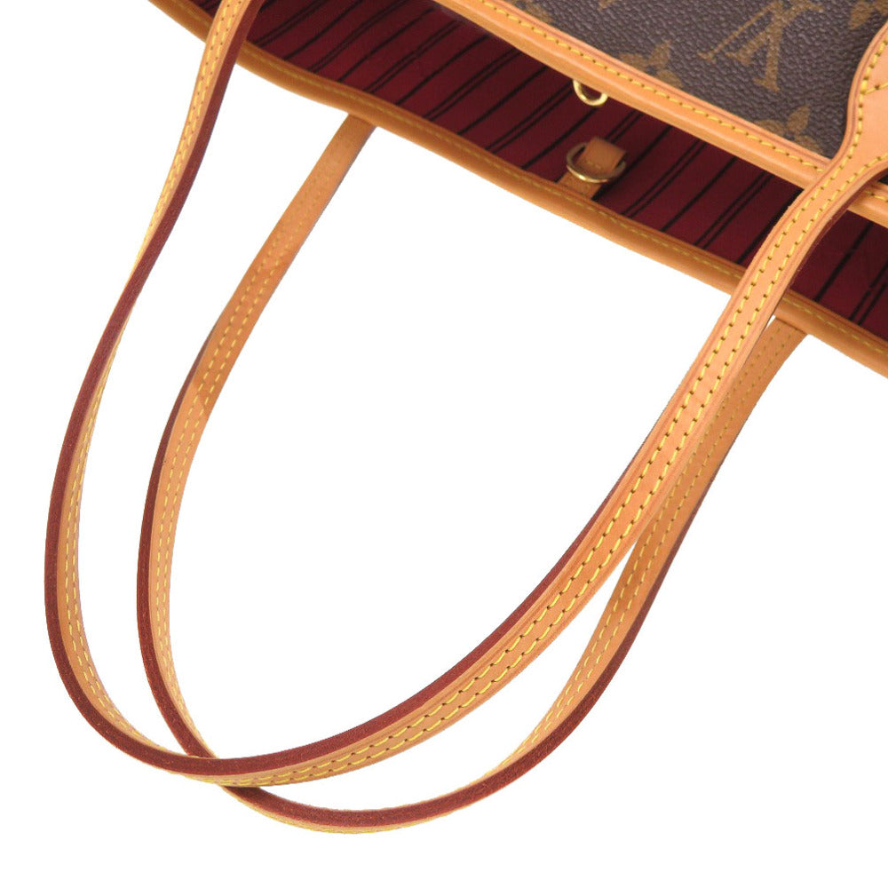 handles Louis Vuitton Brown Canvas Monogram Neverfull Pivoine MM with pouch