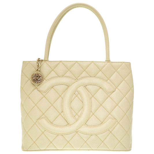 Chanel Caviar Quilted Reissue Medallion Tote Shoulder bag
