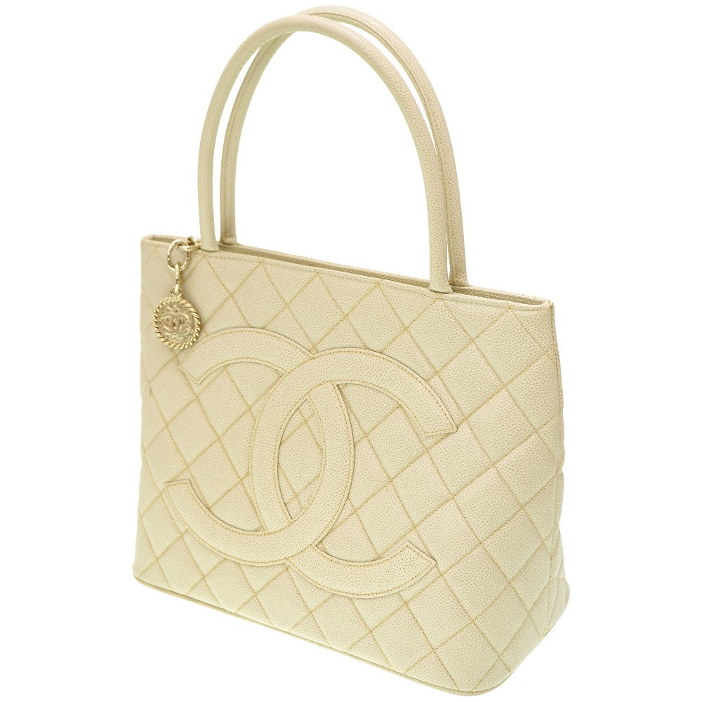 front Chanel Caviar Quilted Reissue Medallion Tote Shoulder bag