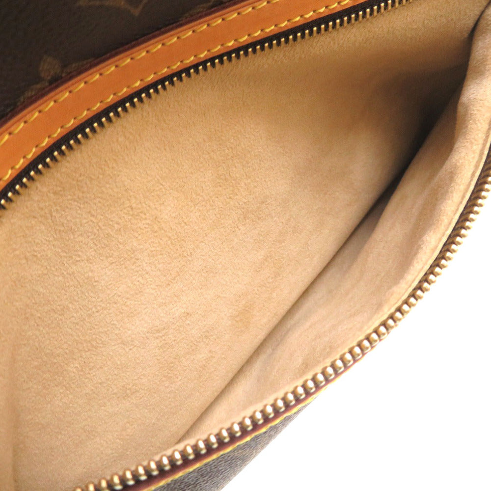 exterior pocket Louis Vuitton brown canvas Monogram Cite GM