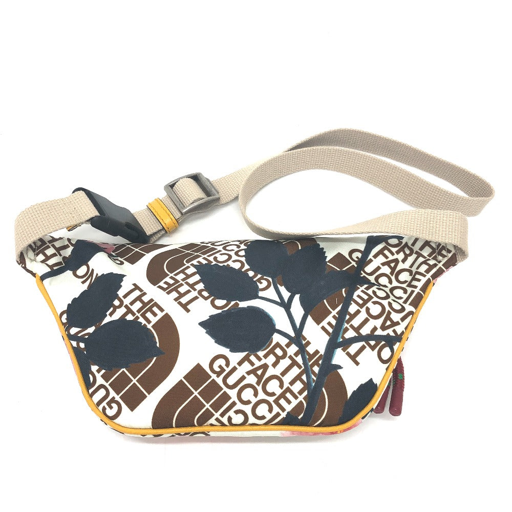 back Gucci North Face Nylon Floral Belt Bag