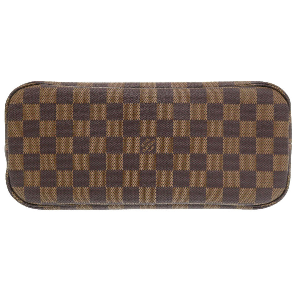Brown checkered wallet on a white background