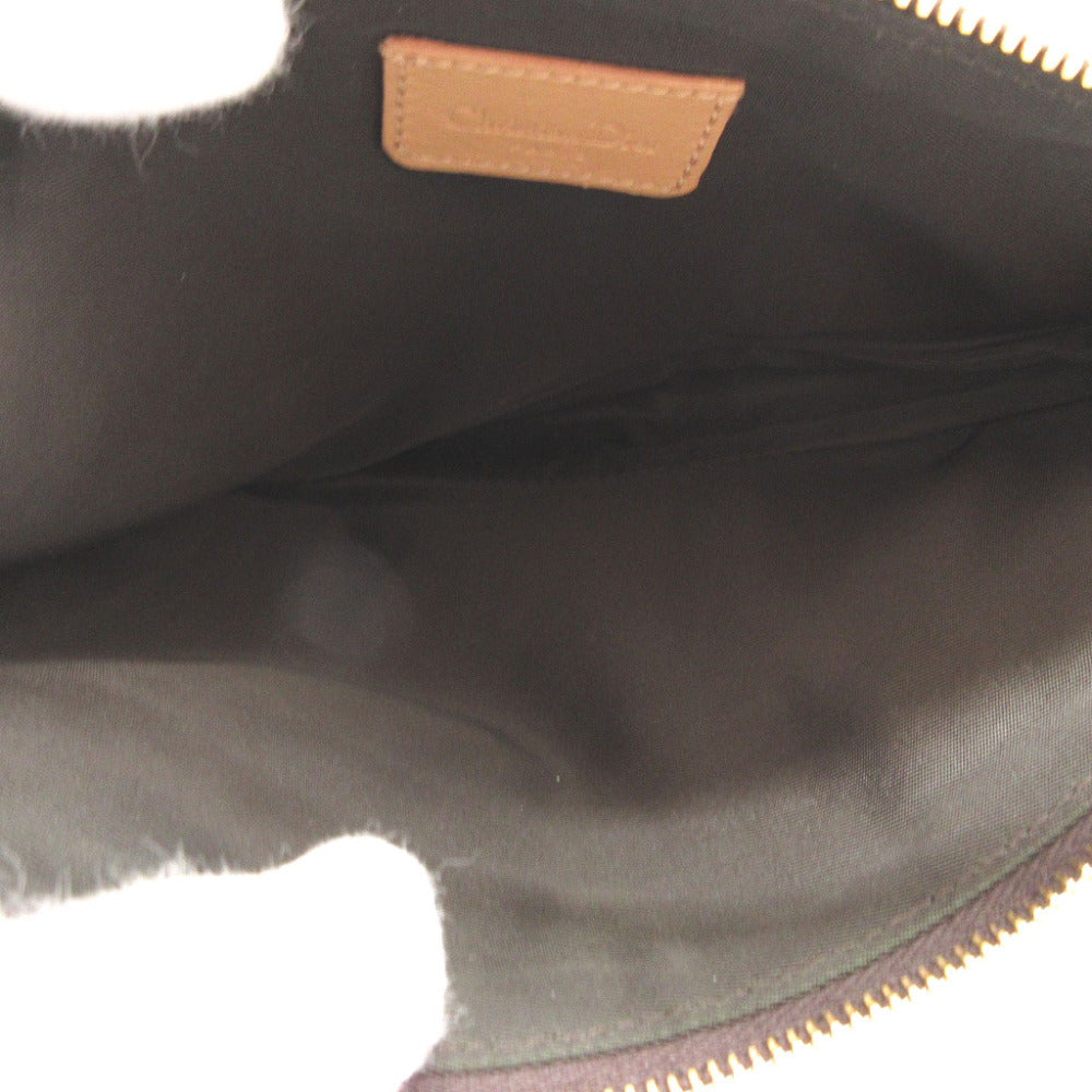 interior Christian Dior Mini Saddle Pochette Brown Shoulder Bag