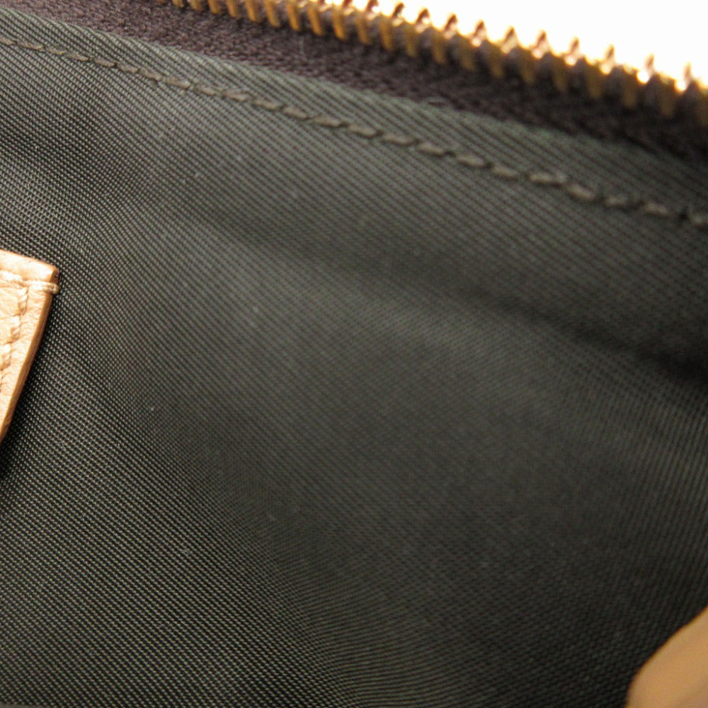 stitching Christian Dior Mini Saddle Pochette Brown Shoulder Bag