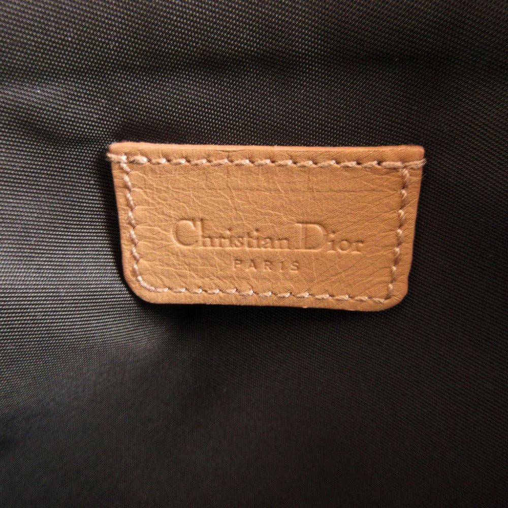 stamp Christian Dior Mini Saddle Pochette Brown Shoulder Bag