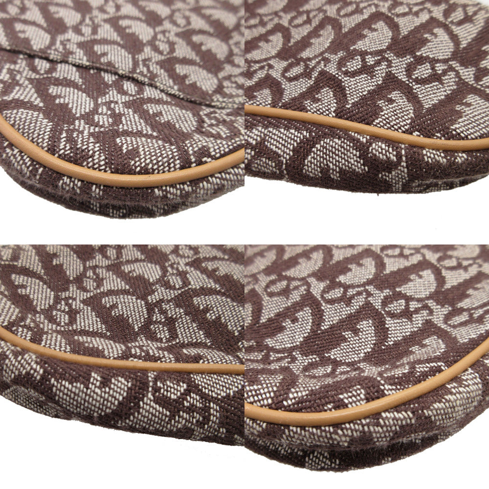 corners Christian Dior Mini Saddle Pochette Brown Shoulder Bag