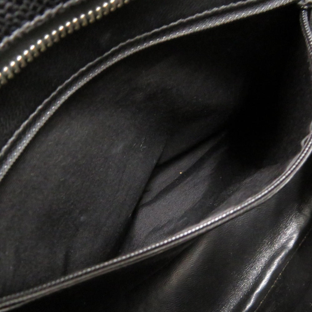 interior pocket Chanel Caviar Quilted Medallion Tote Black 