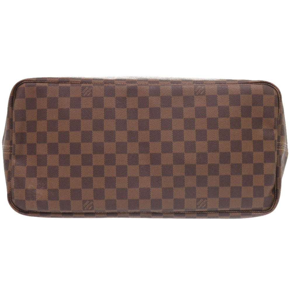 Brown checkered bag on a white background