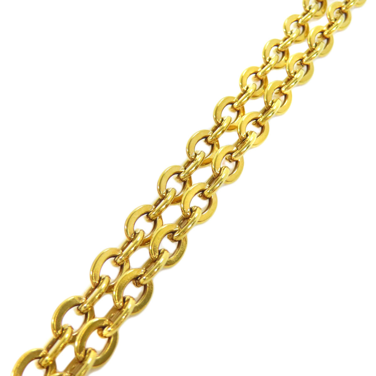 Gold chain on a white background