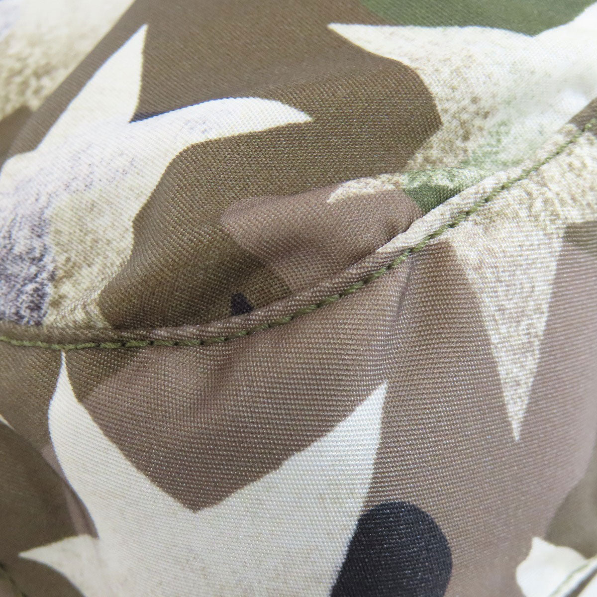 Close-up of a camouflage pattern on fabric