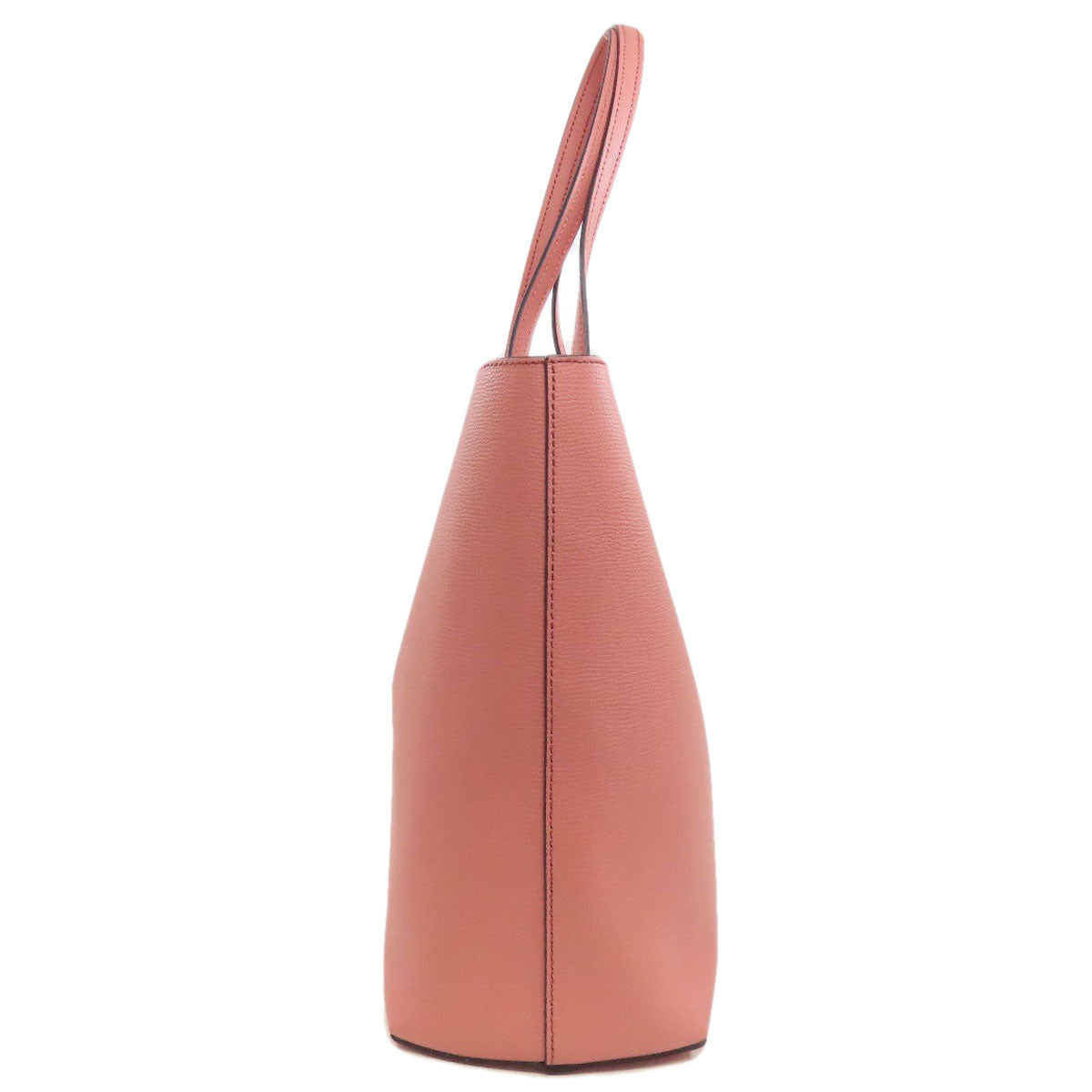 Pink handbag on a white background