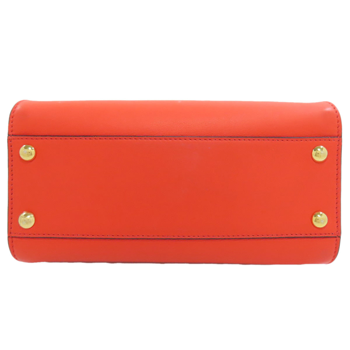 Red wallet with gold accents on a white background