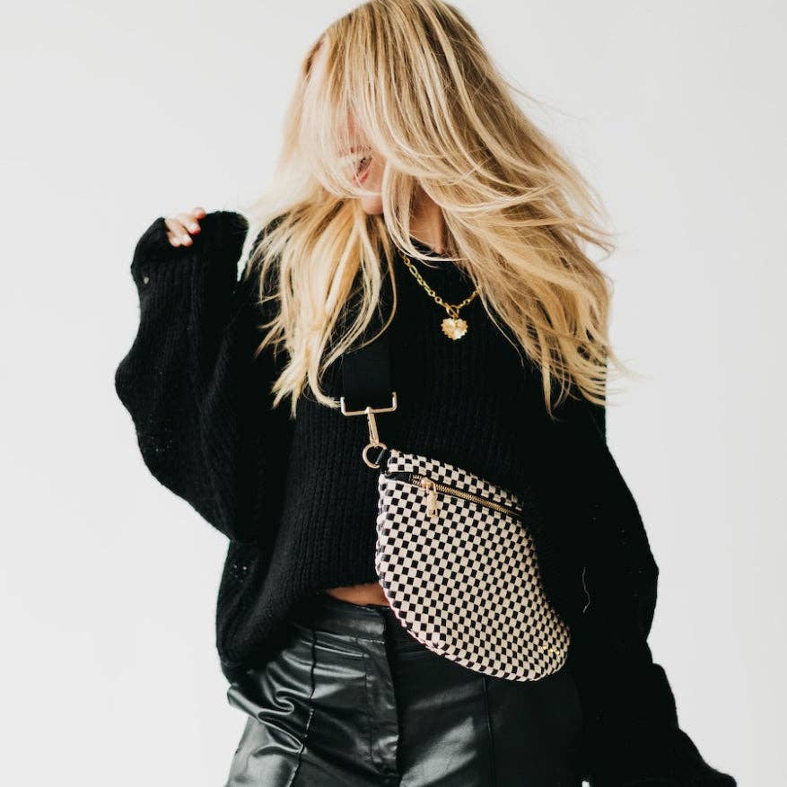 Westlyn Woven Bum Bag | Vegan Leather | New Brown