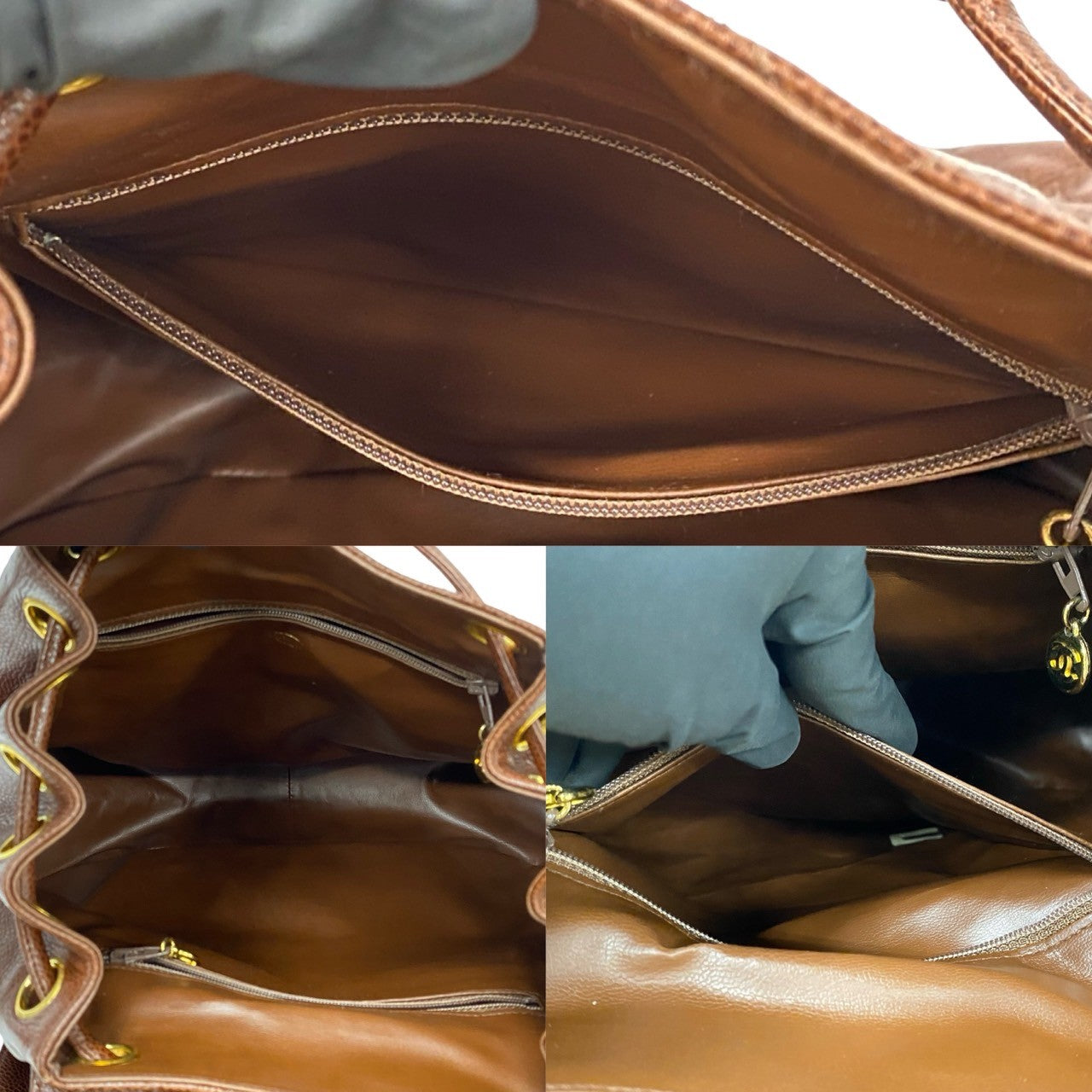 Chanel Coco Quilted Caviar Brown Backpack