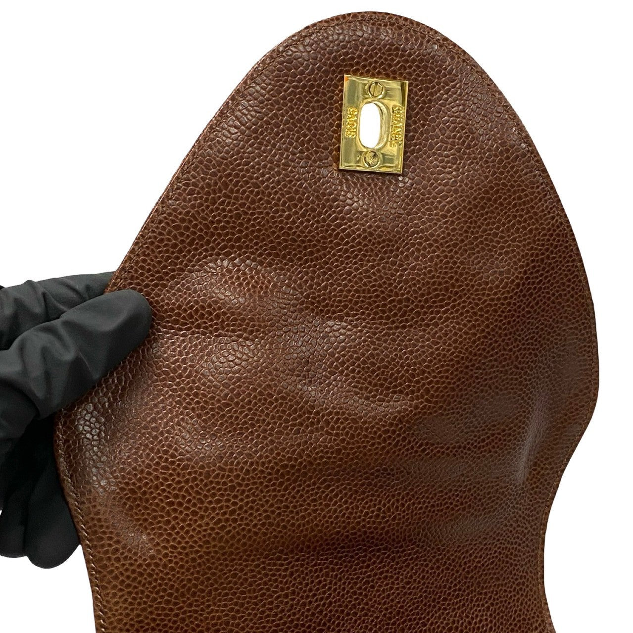 Chanel Coco Quilted Caviar Brown Backpack