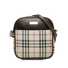 Burberry Nova Check Vertical Crossbody Camera Bag – Beige | Pre-Owned