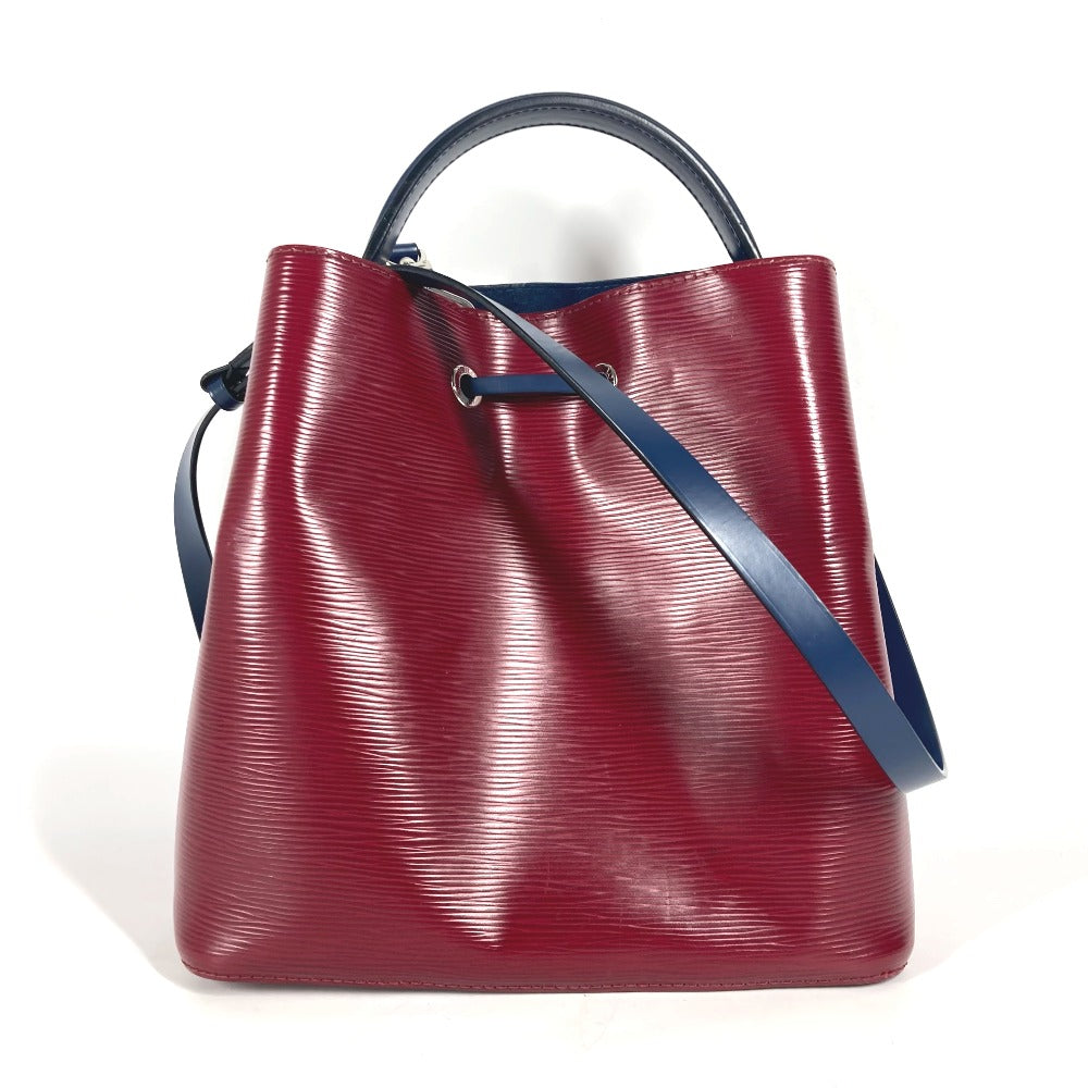 back Louis Vuitton Epi Leather Neonoe Burgundy