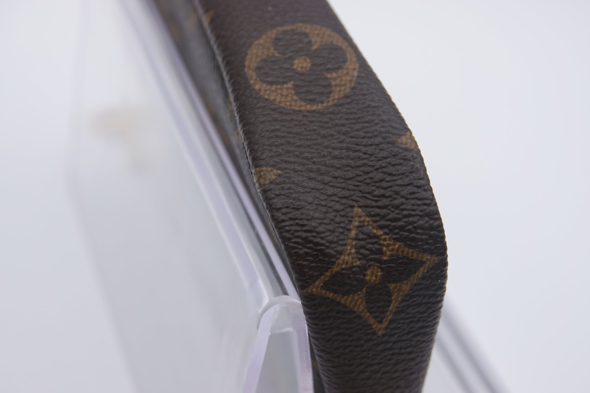 bottom Louis Vuitton brown canvas  Monogram Mini Pochette Accessories gold hardware