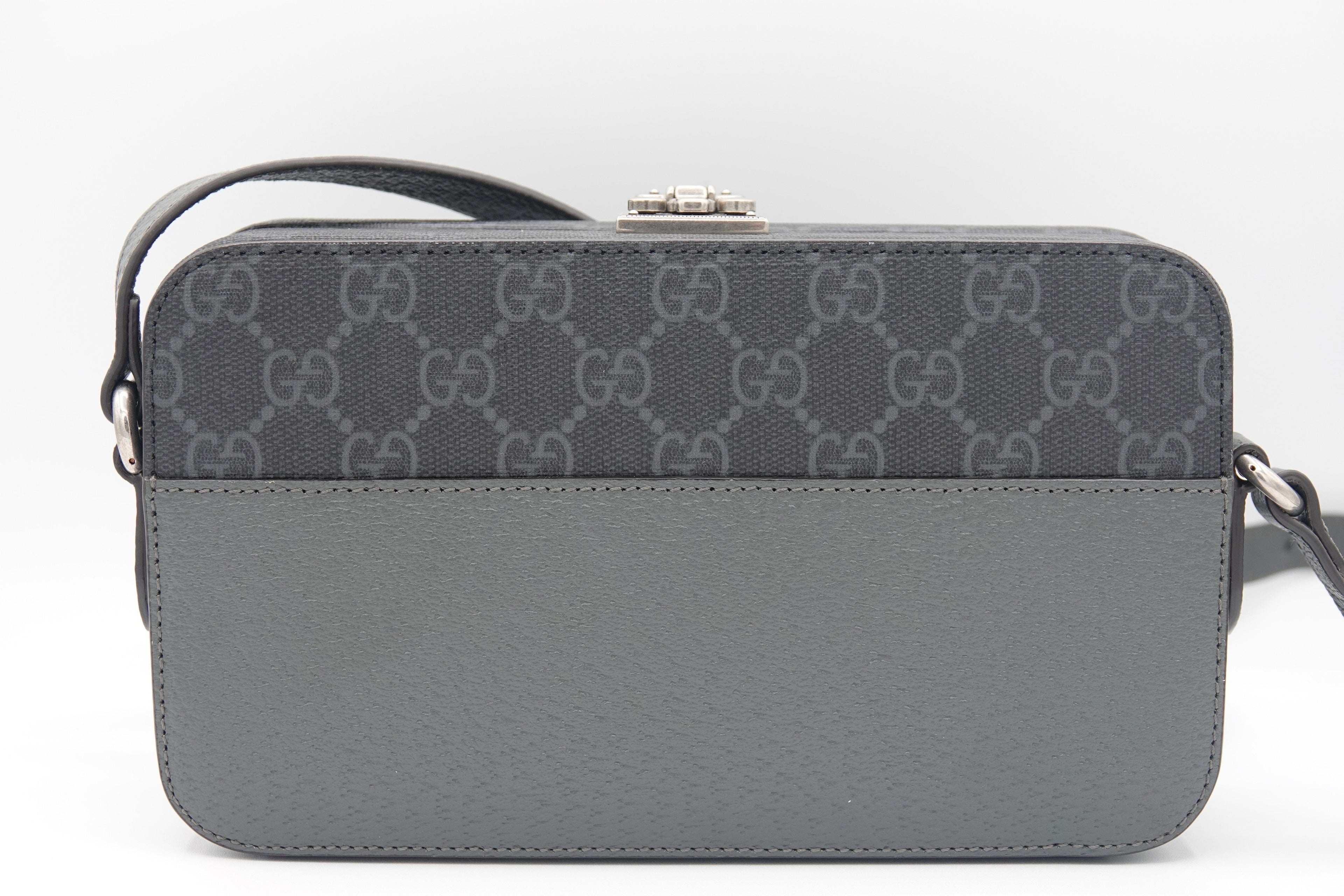 back Gucci GG Supreme Monogram Mini New Basket Box Bag