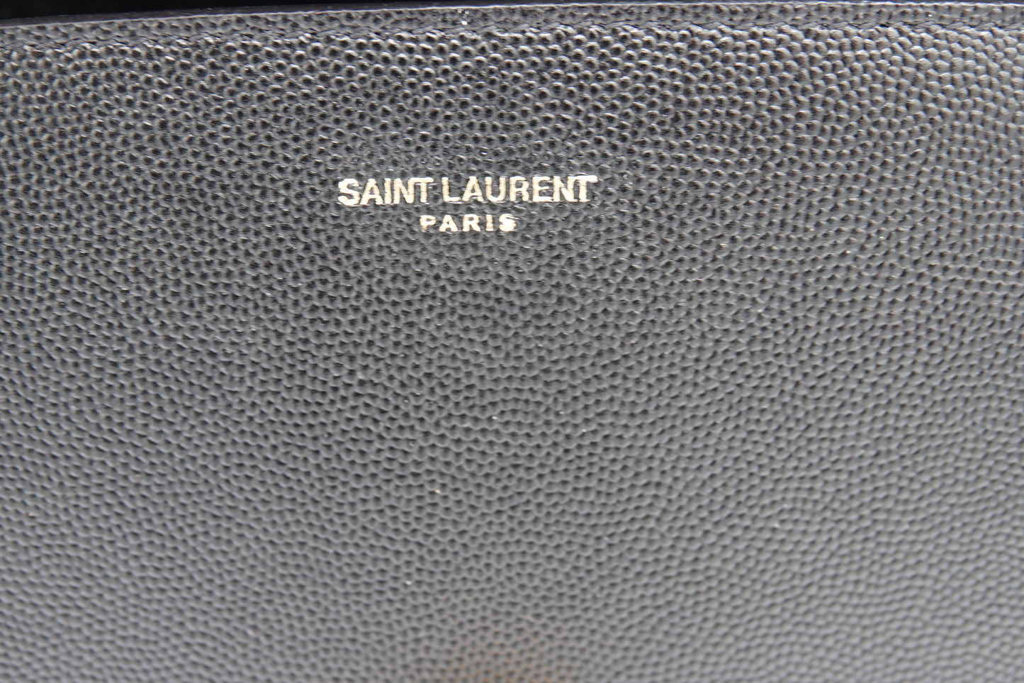 stamp Saint Laurent Grain De Poudre Mini Classic Cassandra Top Handle Black