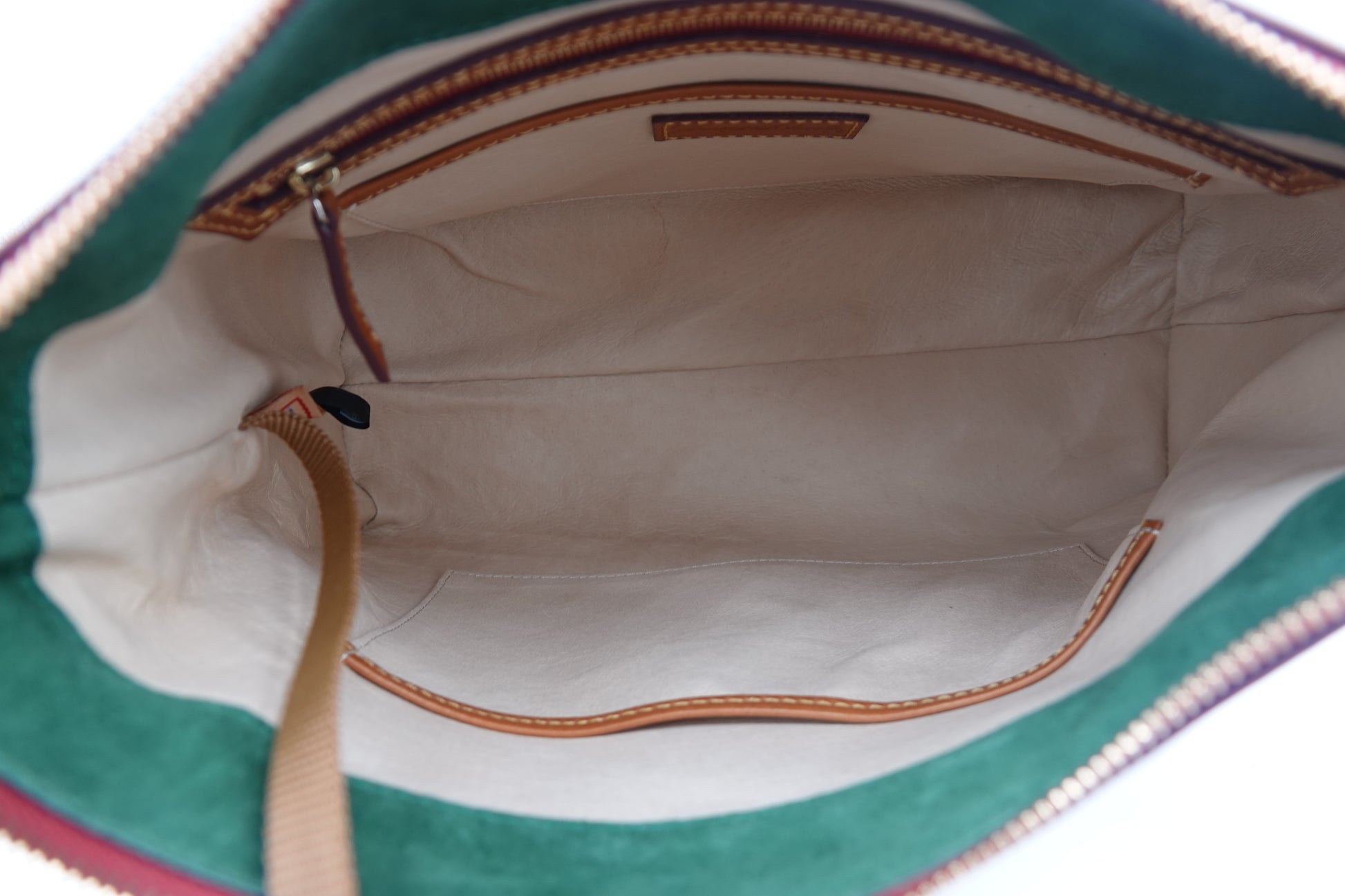 full interior Dooney & Bourke Florentine Cassidy Leather Hobo Bag